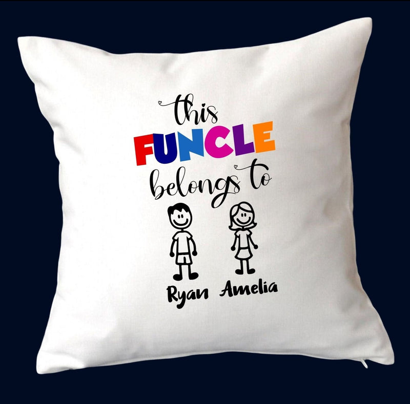 personalised uncle cushion