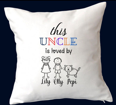 This Uncle Is Loved By Custom Cushion