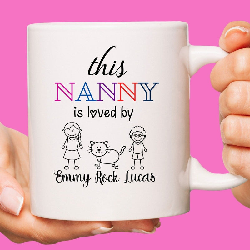 This Nanny is Loved by Coffee Mug Gift for Grandma