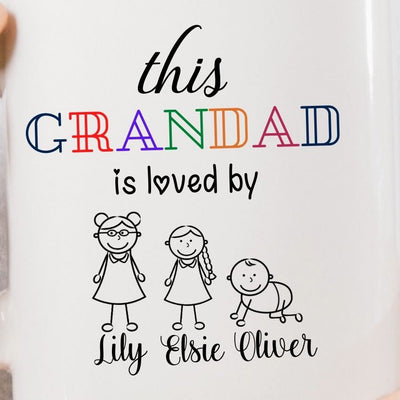 This Grandad is Loved by Custom Coffee Mug