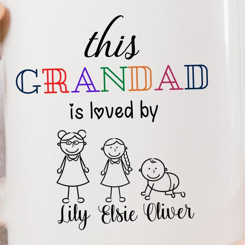 This Grandad is Loved by Custom Coffee Mug