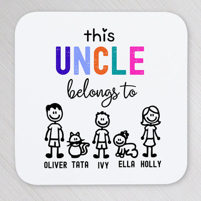 This Uncle Belongs to Custom Mug