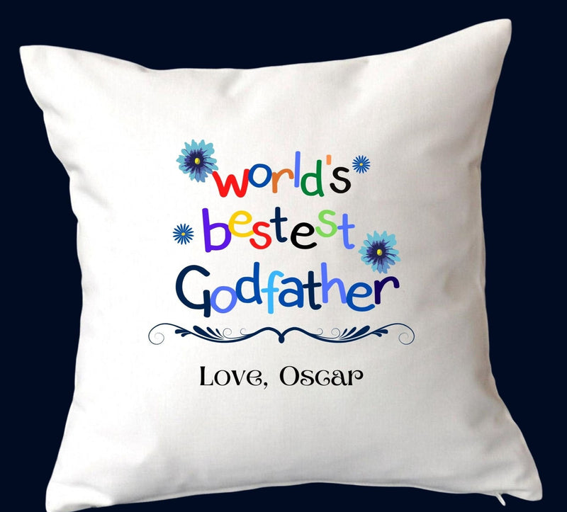 personalised godfather cushion