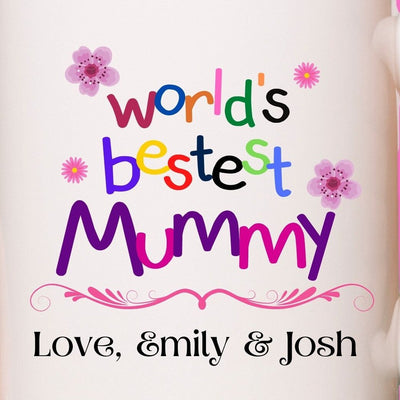 Custom World's Bestest Mummy Coffee Mug