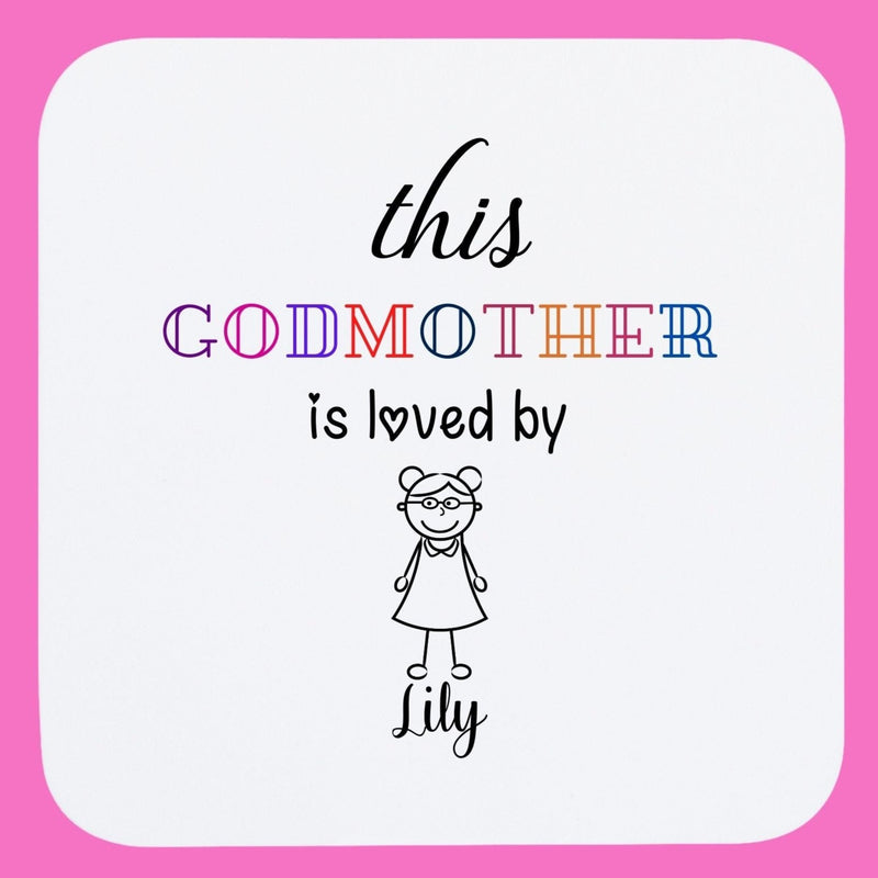 Personalised Godmother Coaster