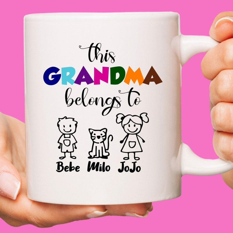 This Nanny Belongs To Mug Gift for Grandma