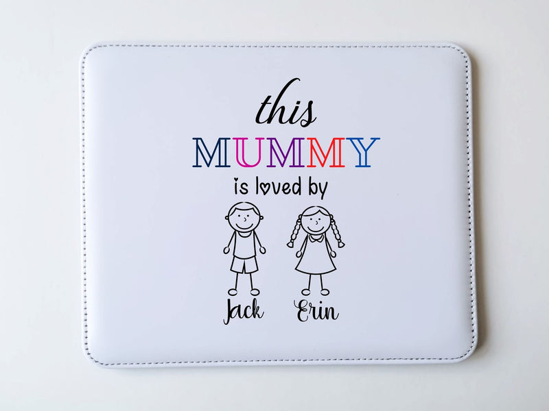 Personalised PU Leather Mouse Pad for Mummy