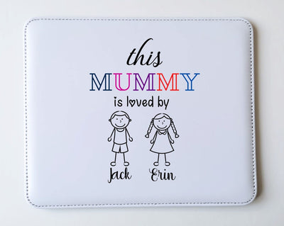 Personalised PU Leather Mouse Pad for Mummy