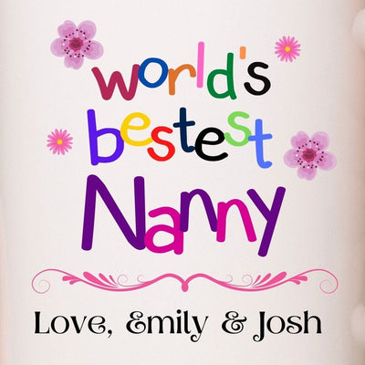 Custom World's Bestest Nanny Coffee Mug