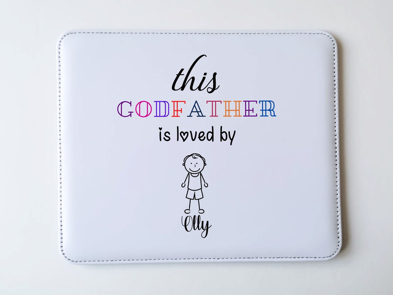 Personalised PU Leather Mouse Pad for Godfather