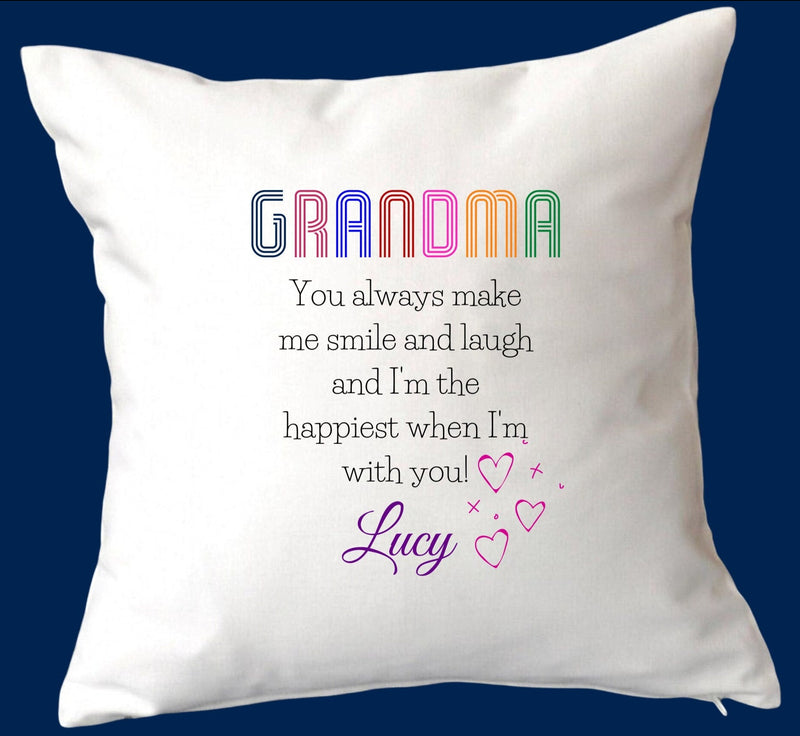 Custom Best Grandma Ever Cushion Gift