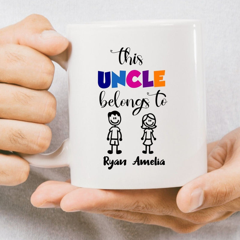 This Uncle Belongs to Custom Mug Gift for Uncle