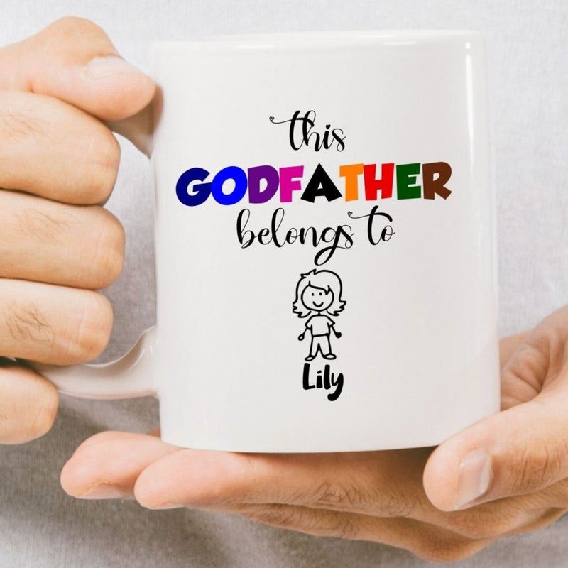 This Godfather Belongs to Custom Coffee Mug