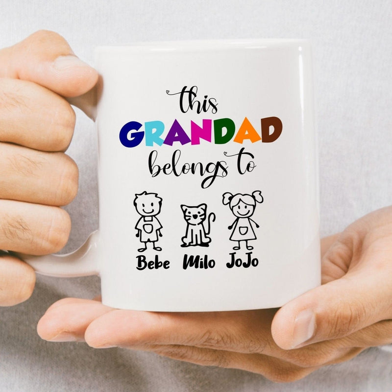 This Grandad Belongs to Custom Coffee Mug