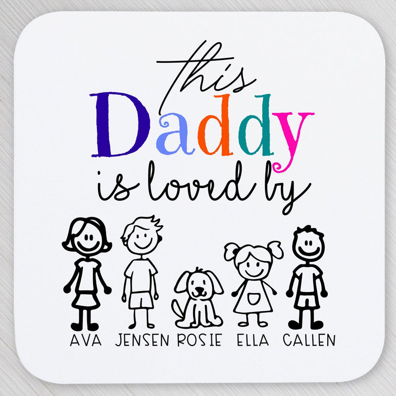 personalised daddy coaster