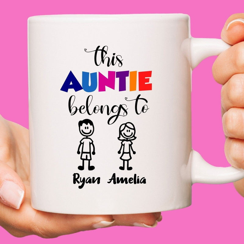 This Auntie Belongs to Custom Coffee Mug