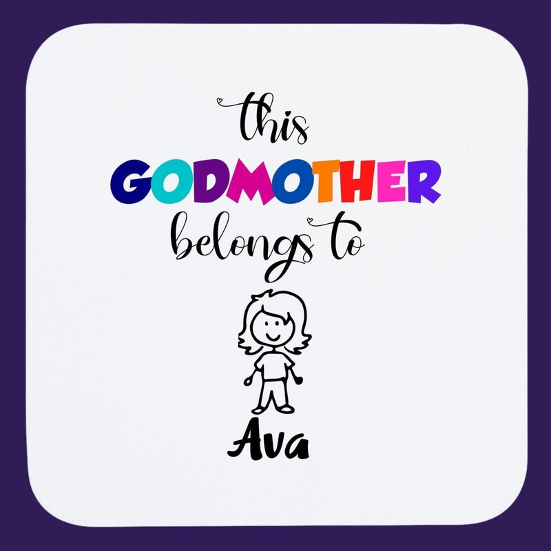 Personalised Godmother Coaster