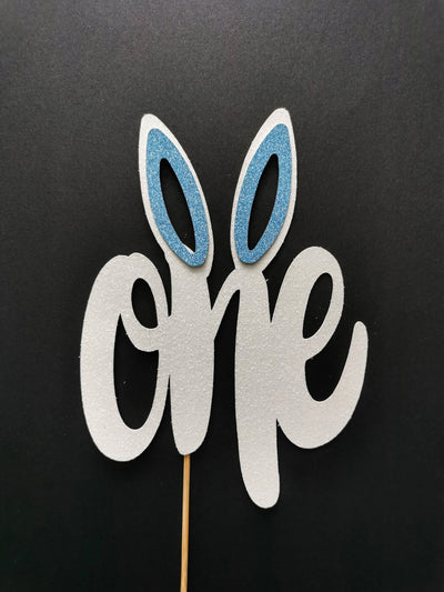 One Bunny ears cake topper