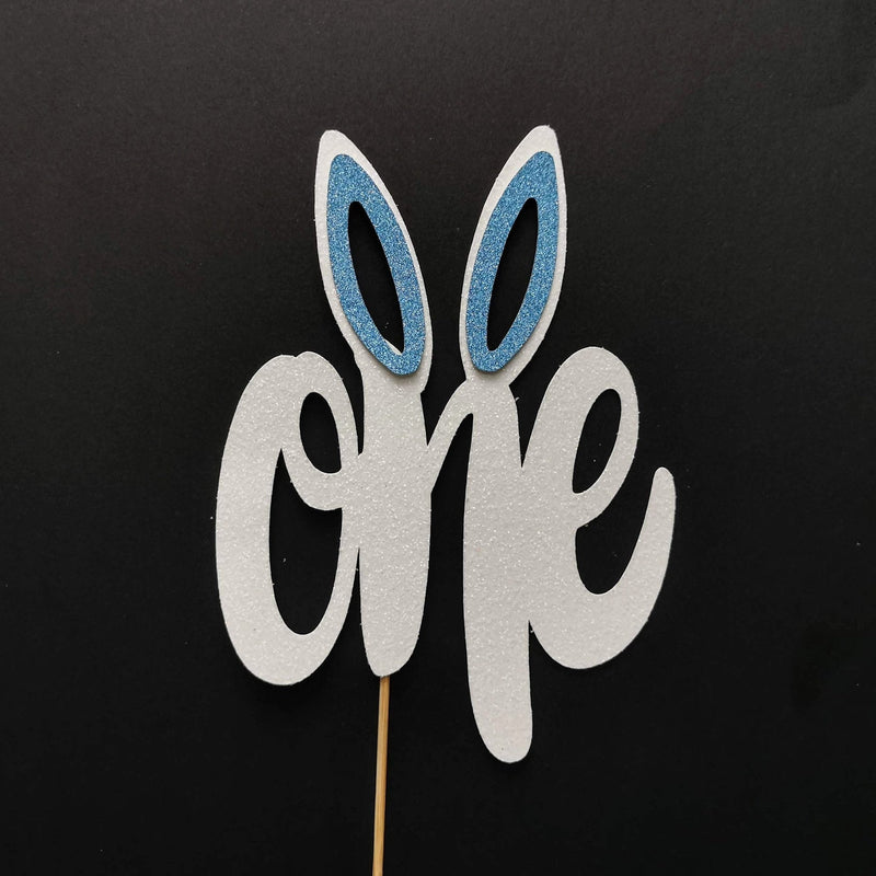 One Bunny ears cake topper