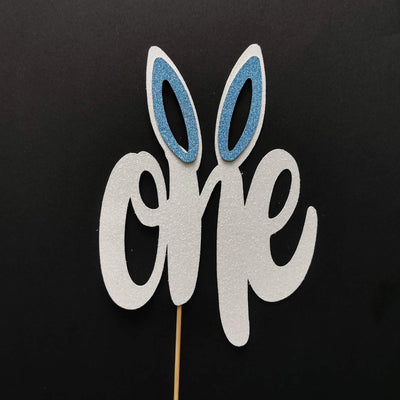 One Bunny ears cake topper