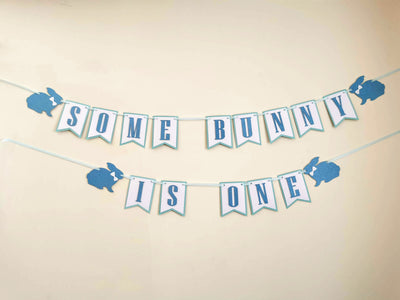 Custom Some bunny is One Birthday Banner