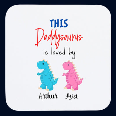 This Daddysaurus is Loved by Custom Coffee Mug