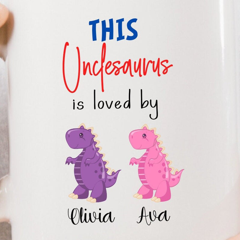 This Unclesaurus is Loved Custom Coffee Mug