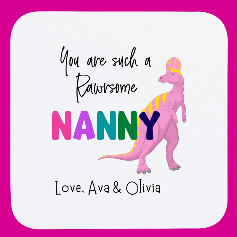 Personalised nanny coaster