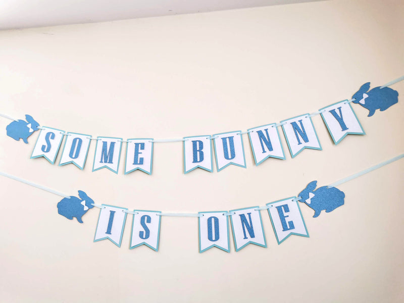 Custom Some bunny is One Birthday Banner