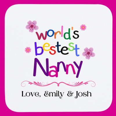 Custom World's Bestest Nanny Coaster