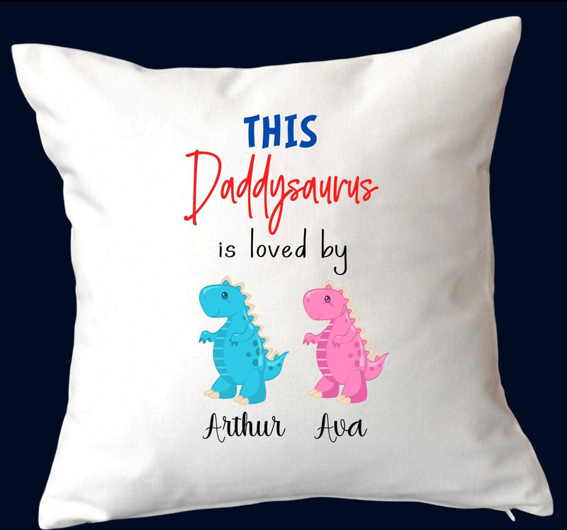 Daddysaurus Is Loved By Custom Cushion