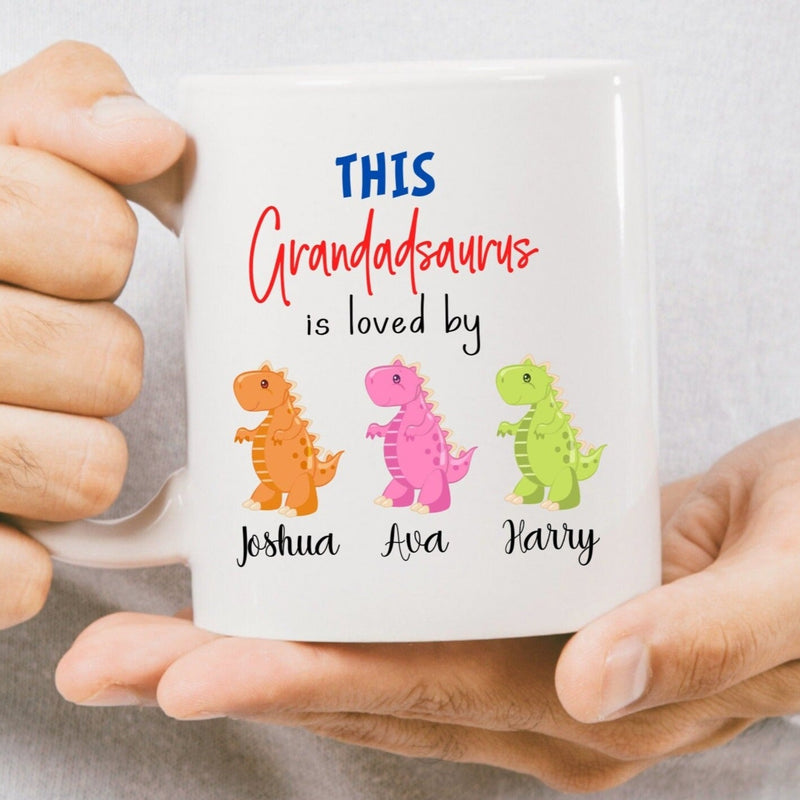 This Grandadsaurus is Loved by Custom Coffee Mug