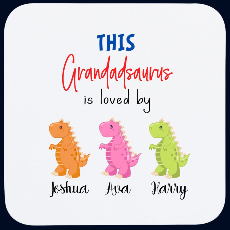 Personalised Grandadsaurus Coaster