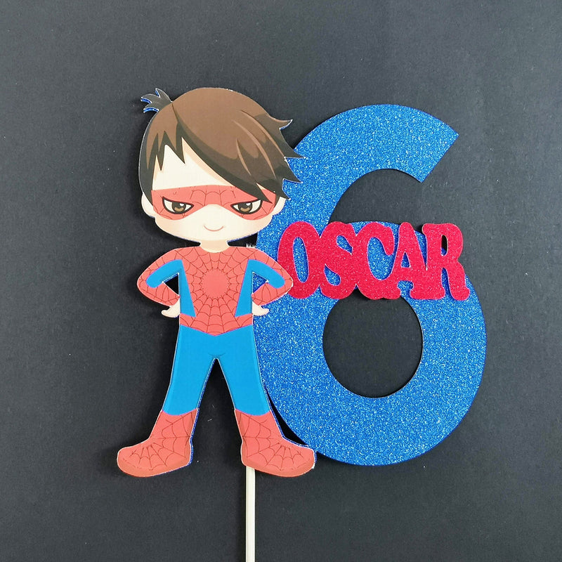 Personalised Superhero Boy Cake topper