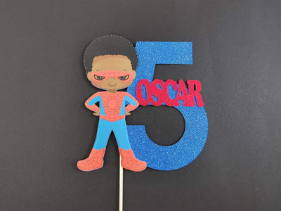 Personalised Superhero Boy Cake topper