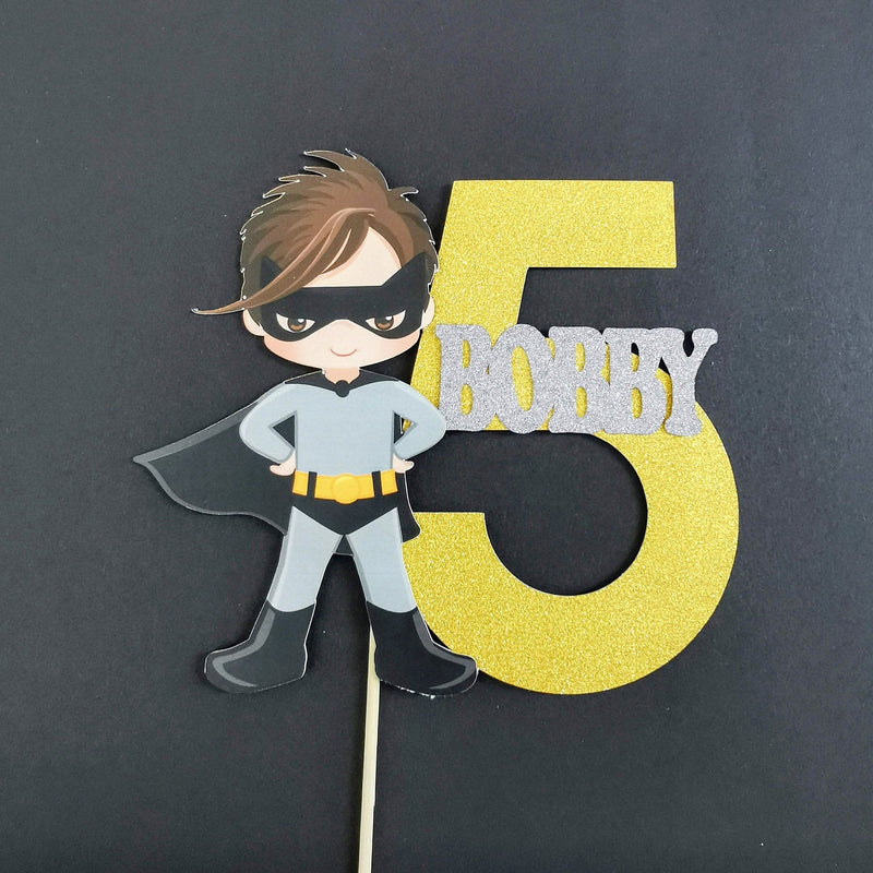 Personalised Superhero Boy Cake topper