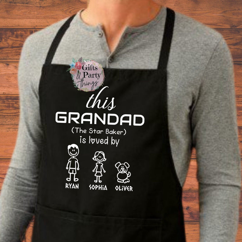 This Grandad Is Loved By Custom Apron | Star Baker