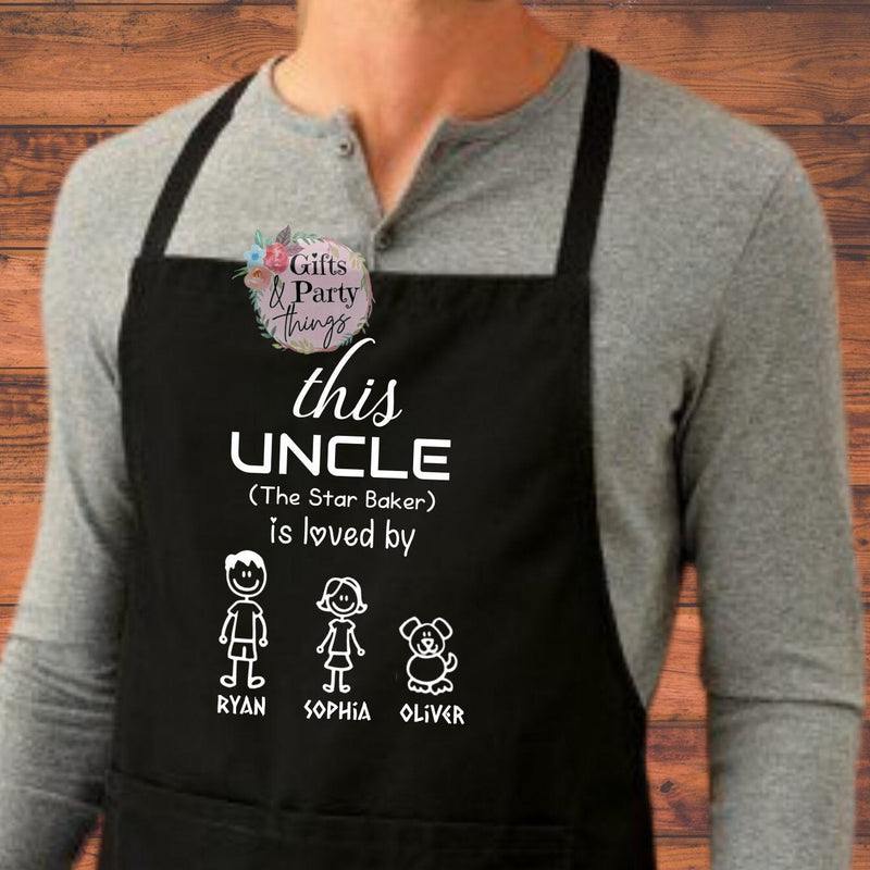 This Uncle Is Loved By Custom Apron | Star Baker