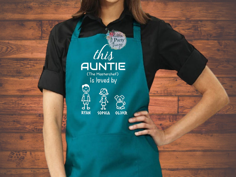 This Auntie Is Loved By Personalised Apron | Master Chef