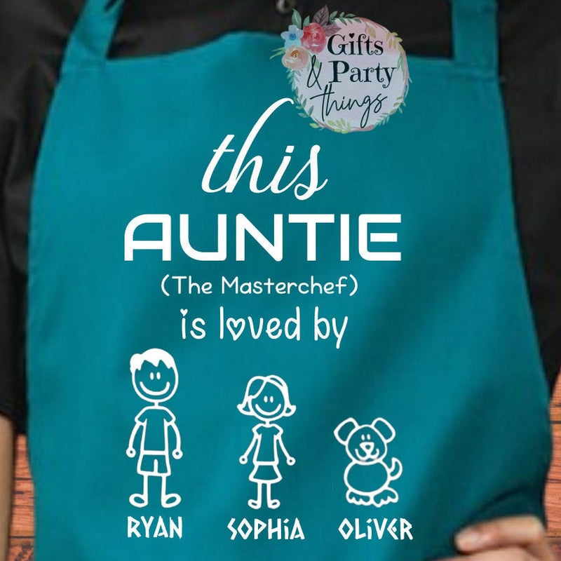 This Auntie Is Loved By Personalised Apron | Master Chef