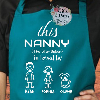 This Nanny Is Loved By Personalised Apron | Star Baker