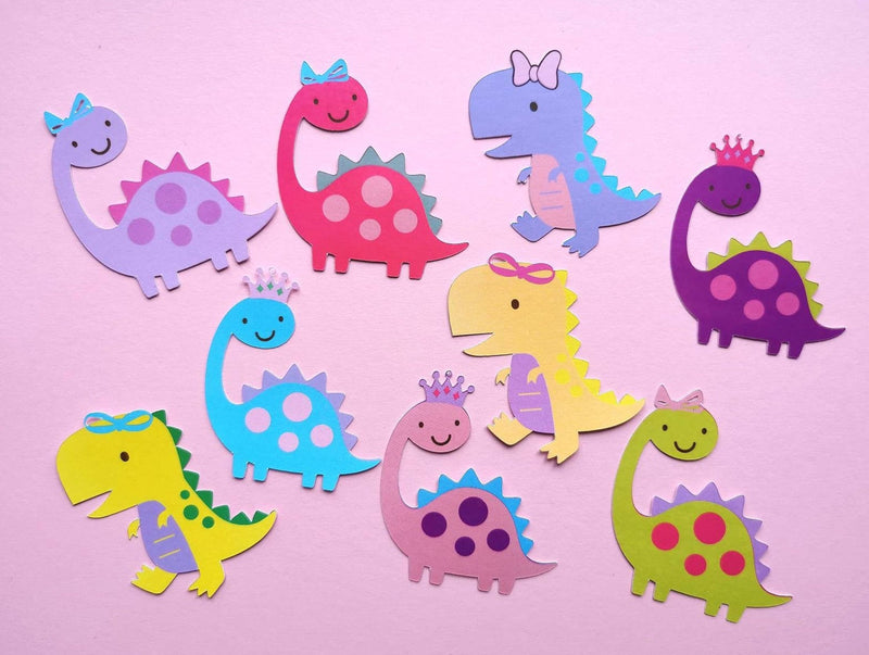 Cute dinosaur cupcake toppers