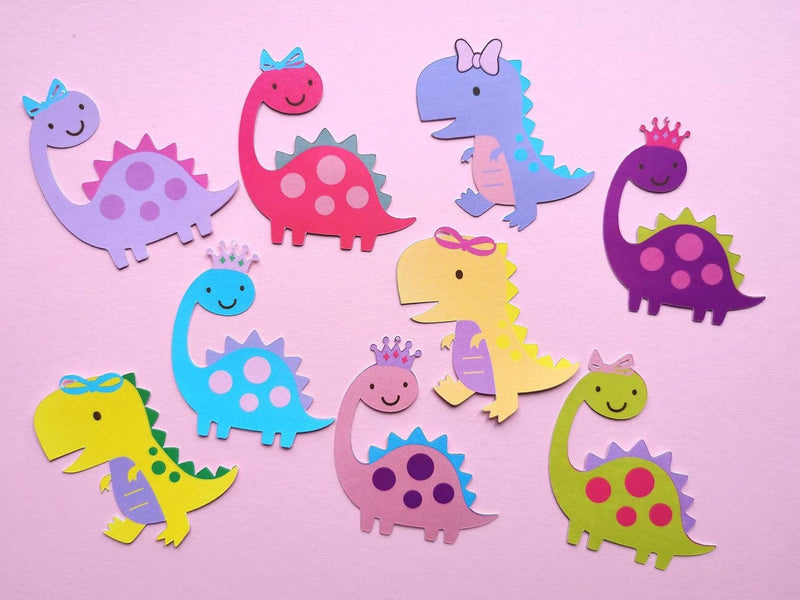 Cute dinosaur cupcake toppers