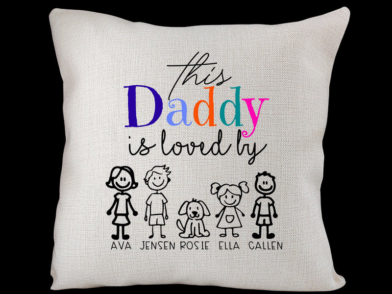 This Daddy Is Loved By Personalised Cushion