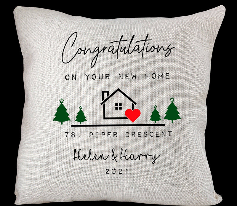 Personalised New Home Congratulations Cushion