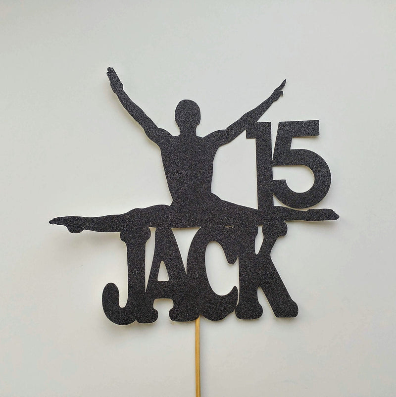 Personalised Gymnast Cake topper