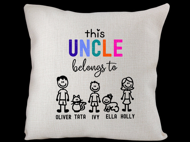 Personalised Cushion Gift for Uncle