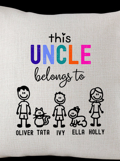 Personalised Cushion Gift for Uncle