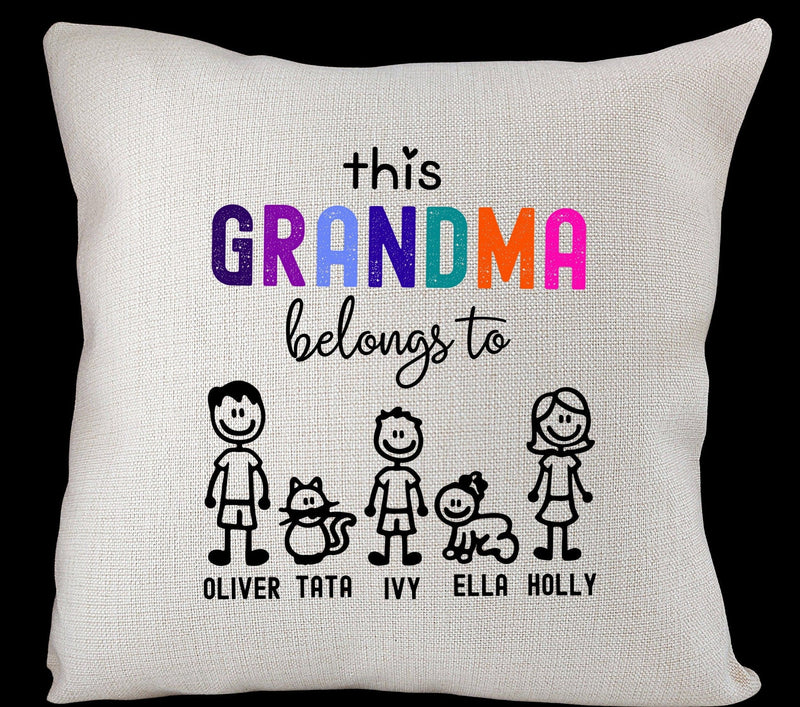 Personalised cushion for grandma