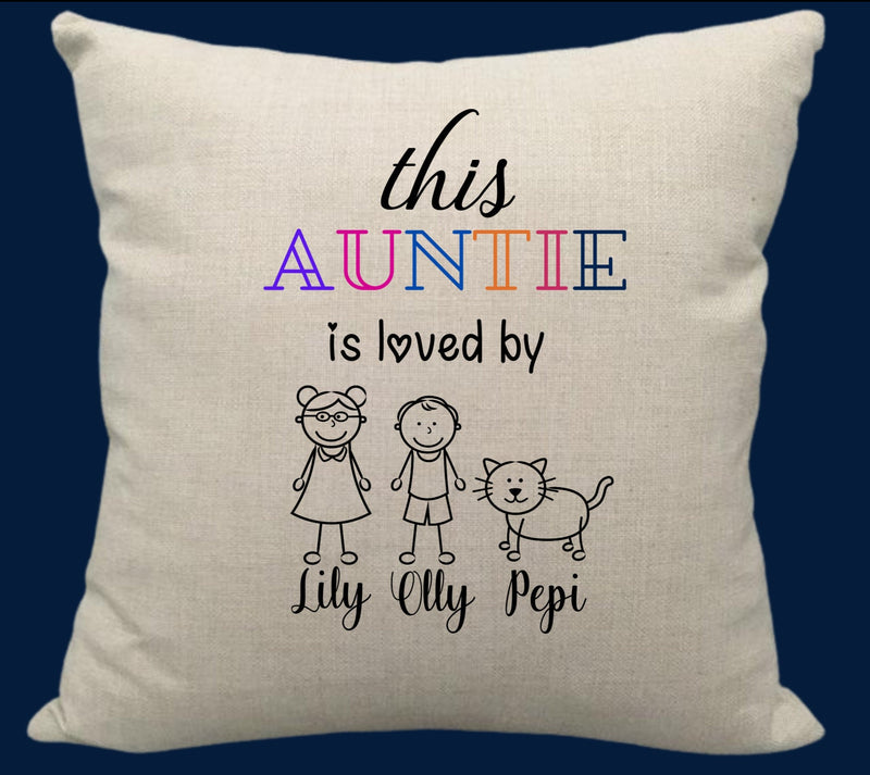 This Auntie Is Loved By Custom Cushion